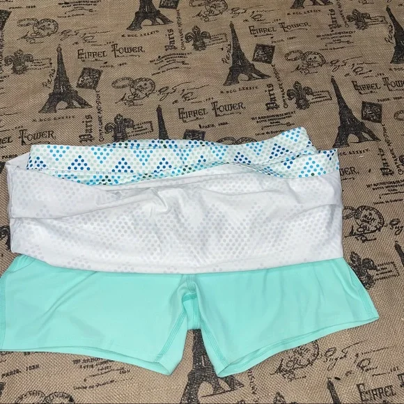 Puma Sportlife Style Dry Cell Blue/Green/White Dots Print Tennis Skort Size L - Picture 4 of 11